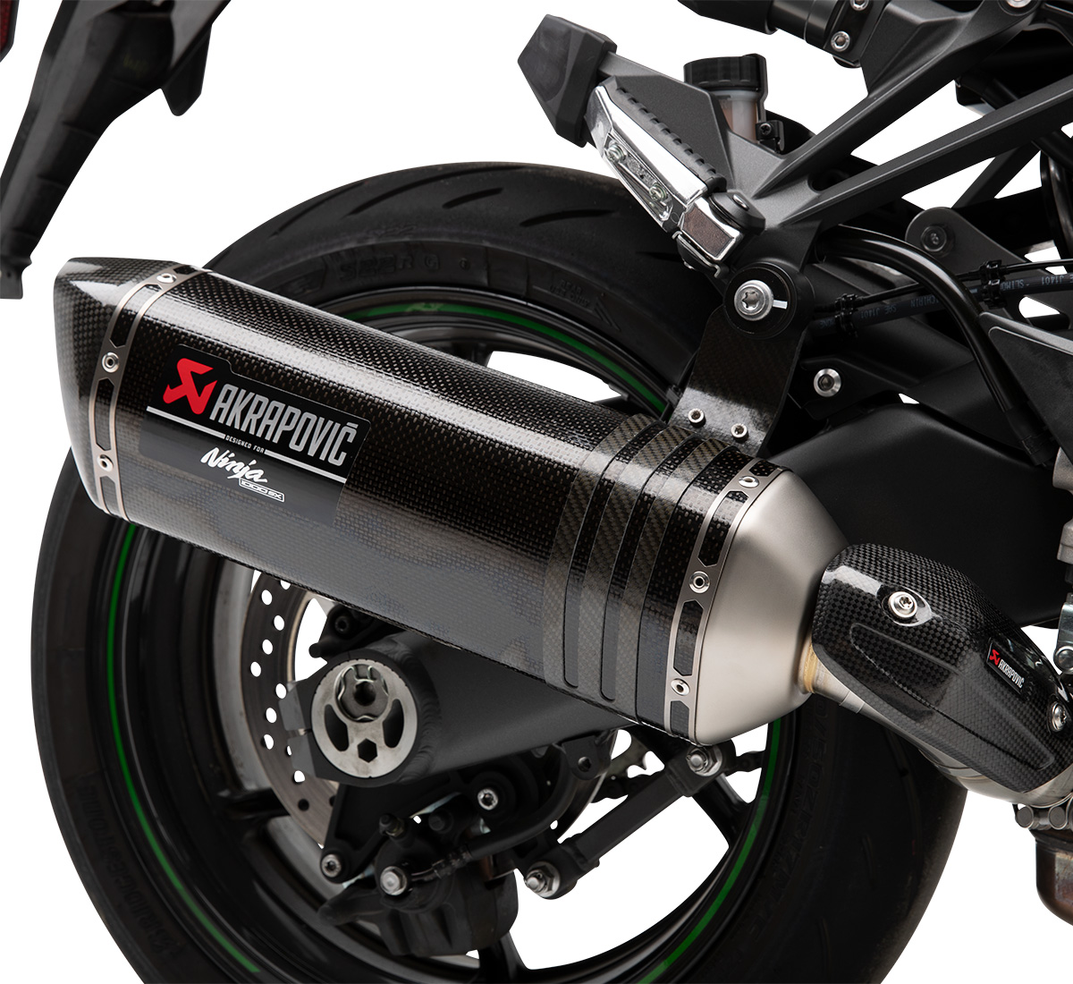 Ninja® 1000 SX Ninja® 1000 SX Akrapovic Slip-On Exhaust | Kawasaki 