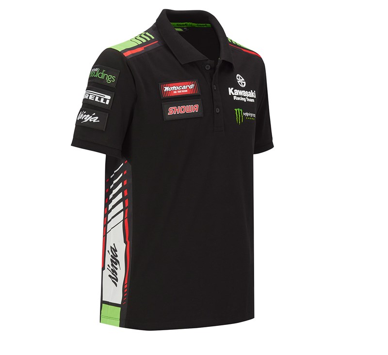 WorldSBK Monster Energy Replica Polo detail photo 3