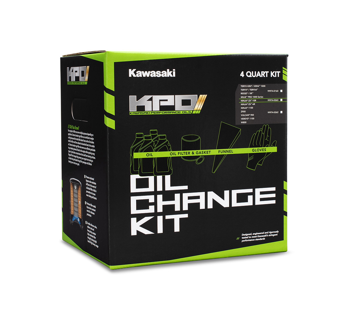 KPO Oil Change Kit Full Synthetic - Ninja® ZX®10R / Ninja® ZX®10RR