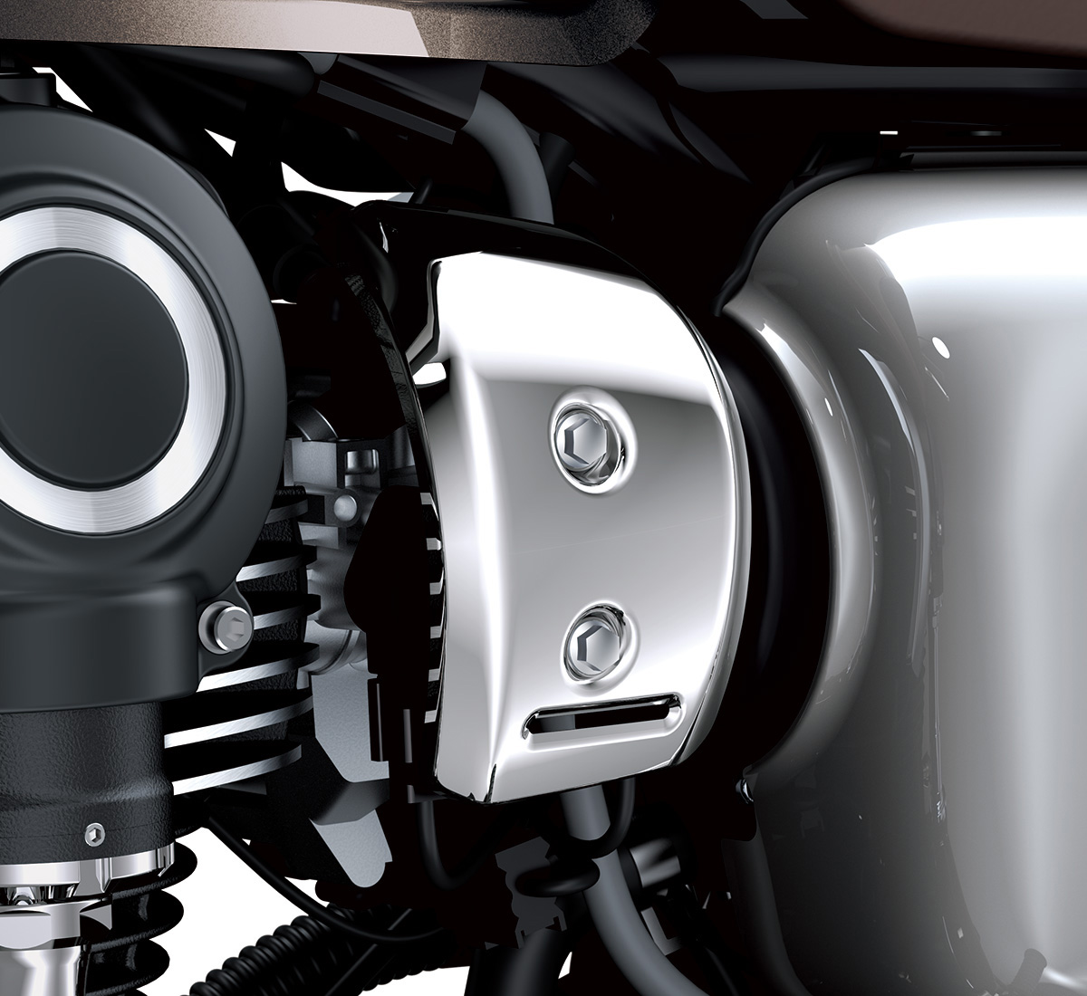 Throttle Body Cover, Chrome, Left Side