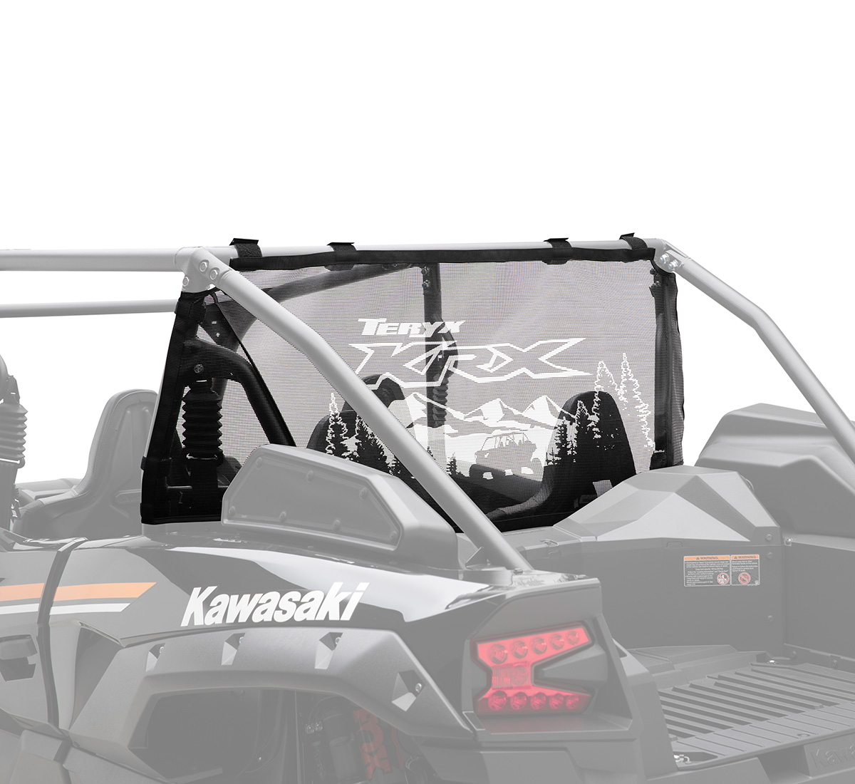 Teryx KRX4® 1000 SE Rear Panel, Soft Mesh | Kawasaki Motors Corp 