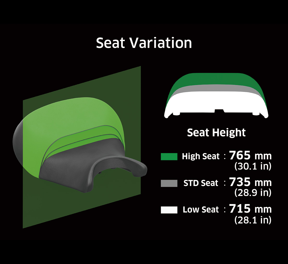 Eliminator ERGO FIT Extended Reach Seat Kawasaki Motors Corp