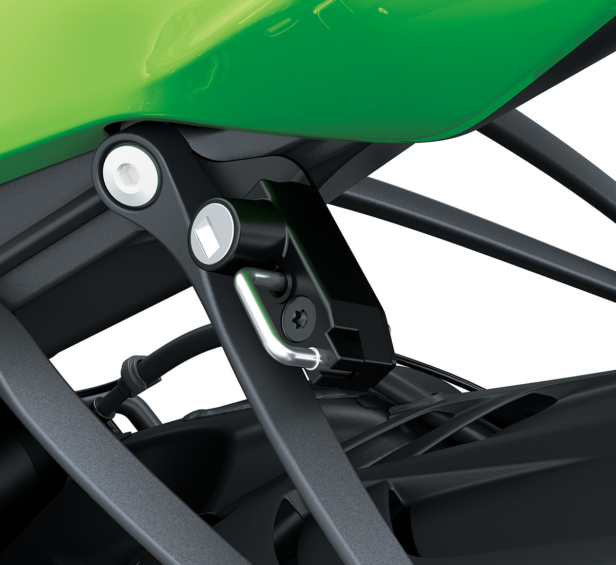 NINJA® ZX™-6R Helmet Lock | Kawasaki Motors Corp., U.S.A.