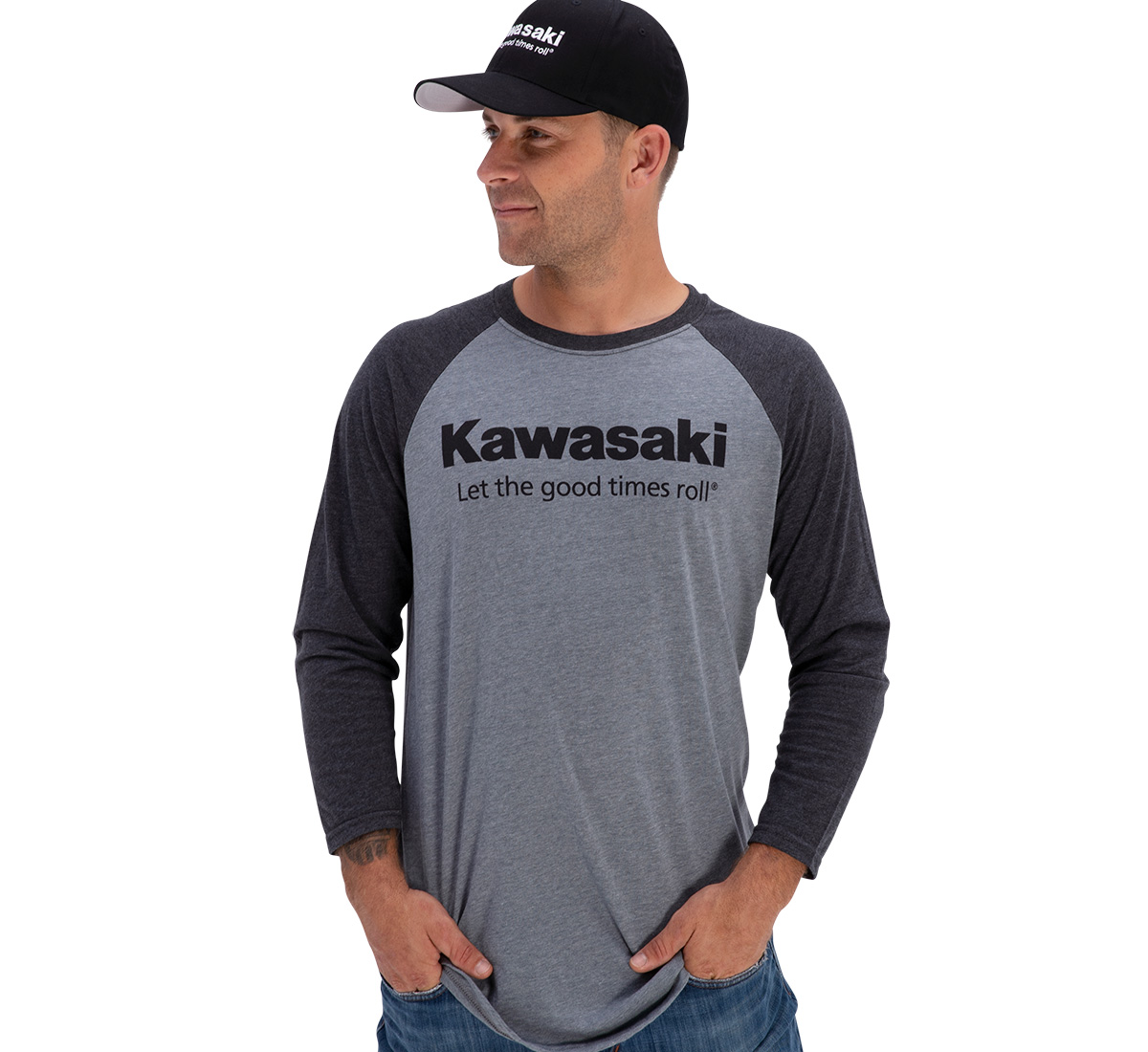 Kawasaki Let The Good Times Roll® Raglan T-Shirt