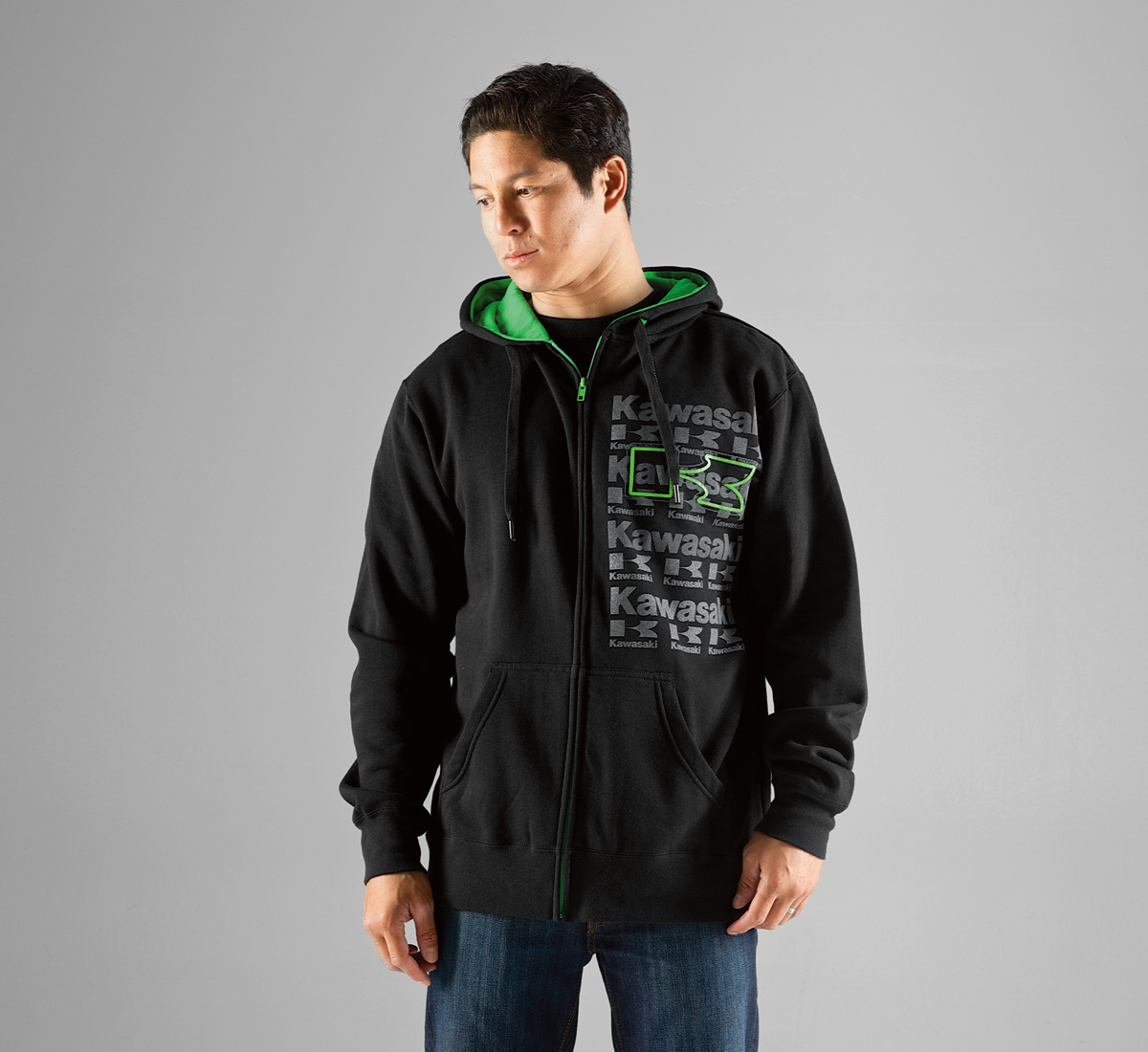 Repeater Zip-Front Hooded Sweatshirt