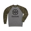 Kawasaki River Mark Logo Camo Crewneck Sweatshirt photo thumbnail 1