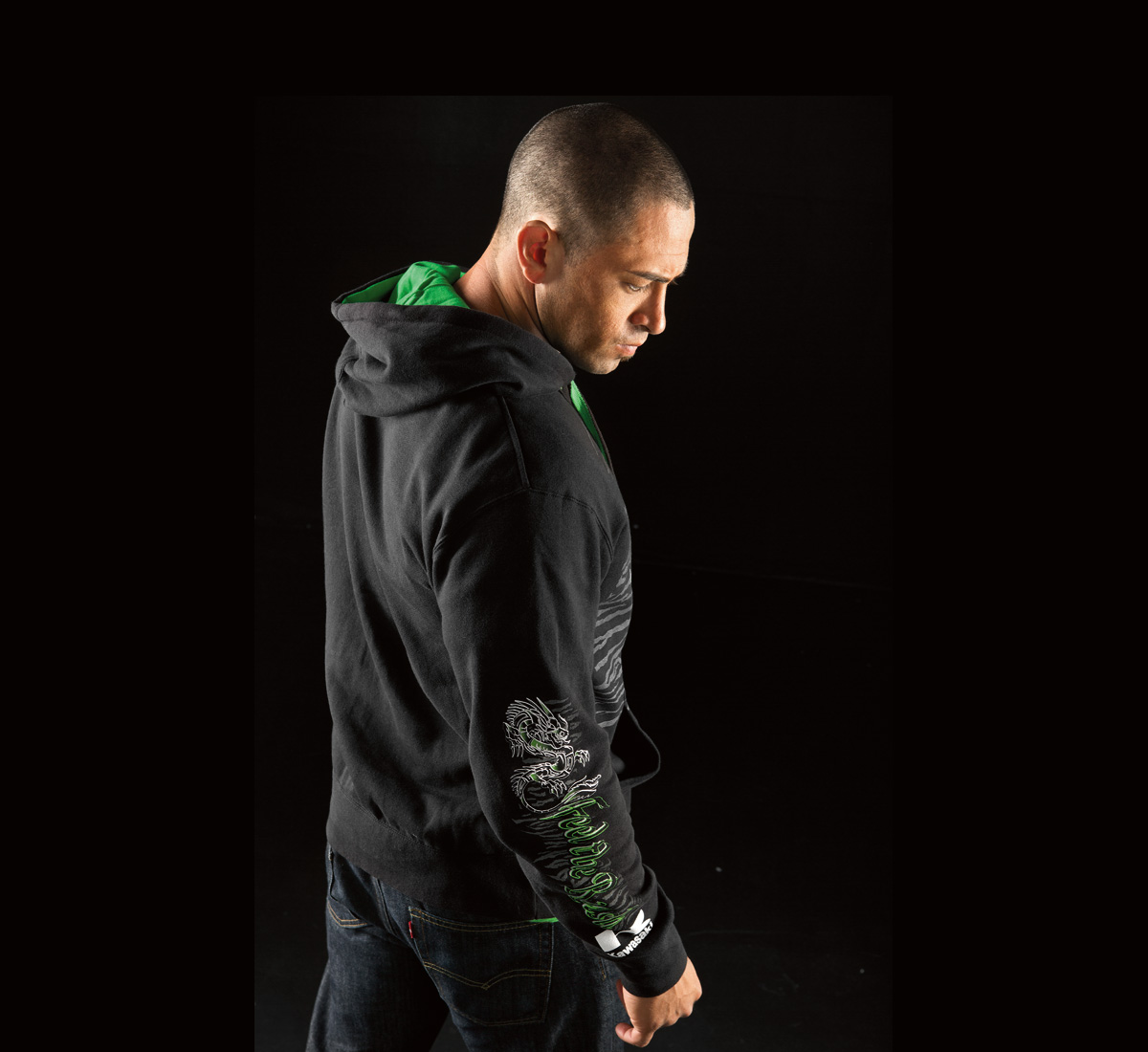 Dragon Slayer Zip-Front Hooded Sweatshirt