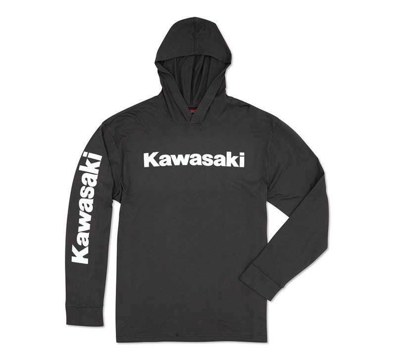 Kawasaki Men's Long Sleeve Hoodie T-Shirt detail photo 1