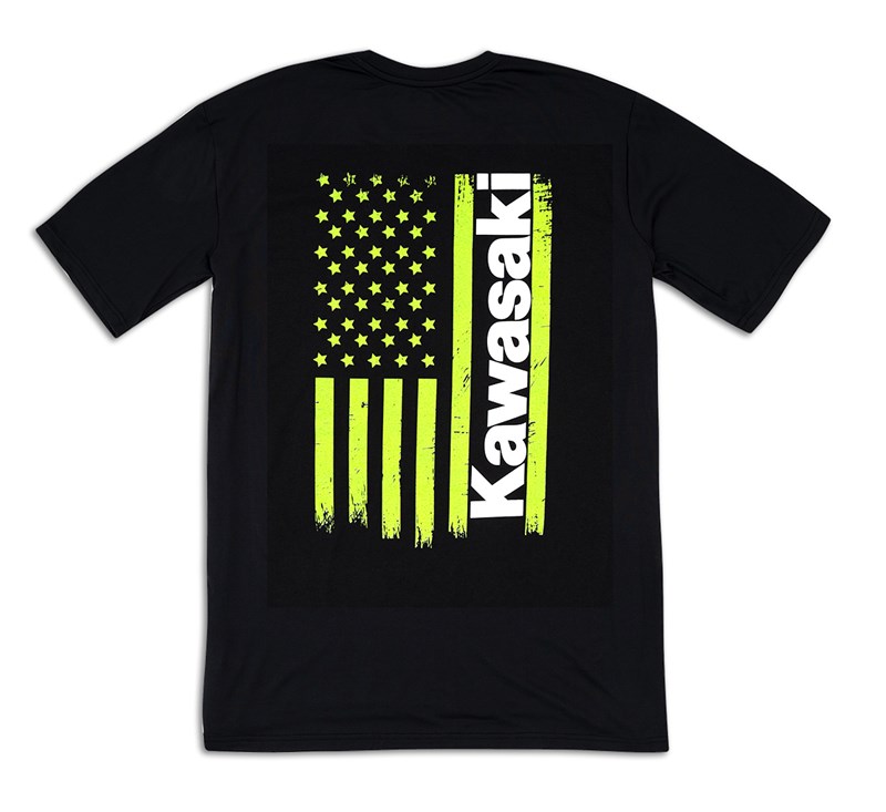 Kawasaki Stars And Stripes T-Shirt detail photo 1
