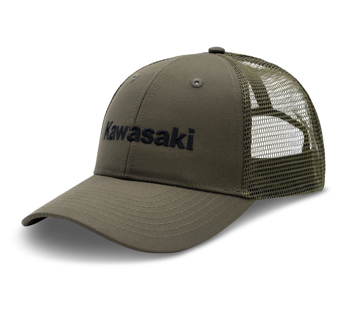 Kawasaki TrueTimber® Olive Back Mesh Cap