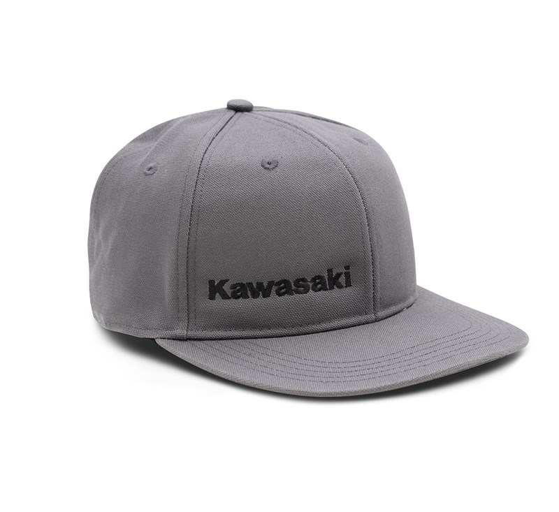 100% acylic Kawasaki Carhartt® Gray Cap detail photo 1