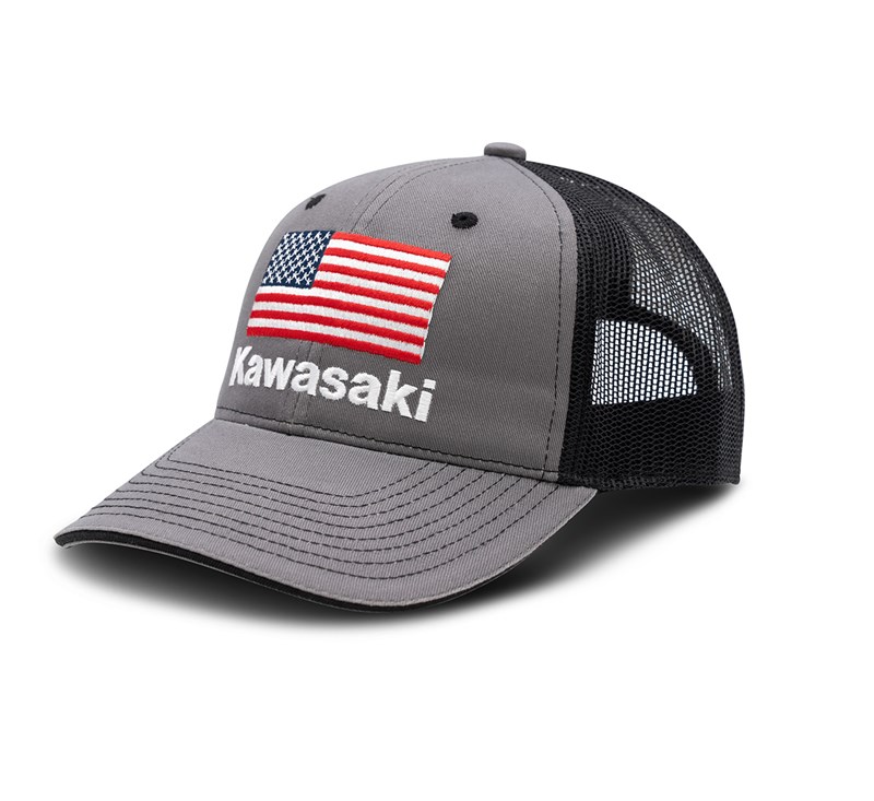 Kawasaki Curved Bill Flag Cap detail photo 1