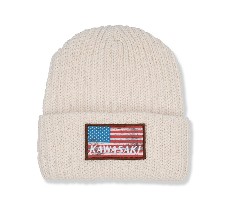 Heritage Flag Beanie White detail photo 1