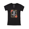 Kawasaki Women's Kick Up The Dust V-Neck Tee photo thumbnail 1