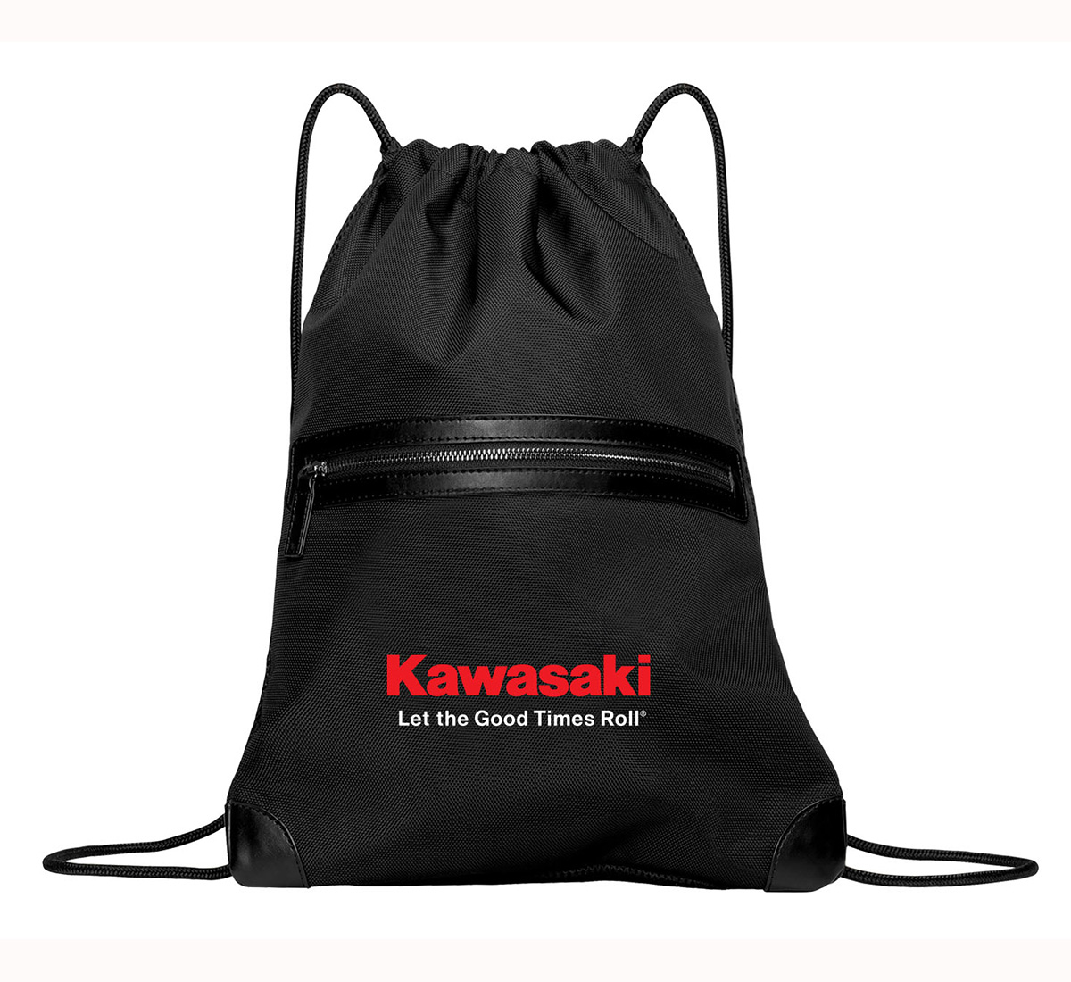 Kawasaki Let The Good Times Roll Drawstring Bag