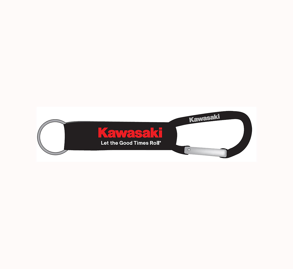 Kawasaki Let the Good Times Roll Carabiner Keychain