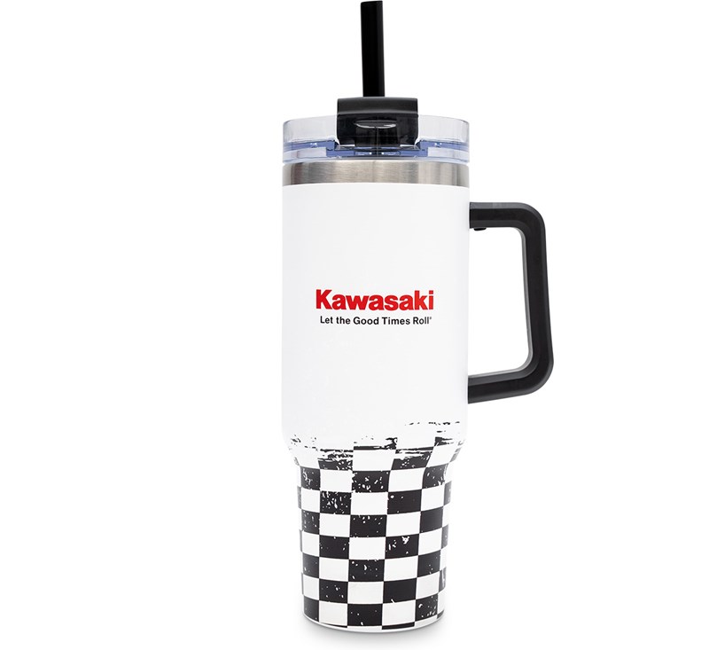 Kawasaki Checkered 40oz Drinkware detail photo 1