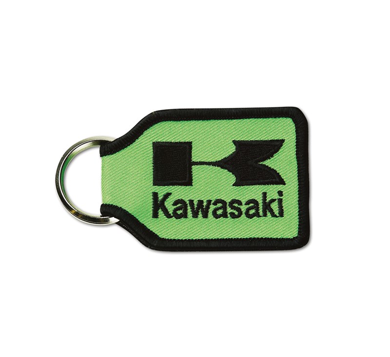 Kawasaki Nylon Green Key Fob detail photo 1