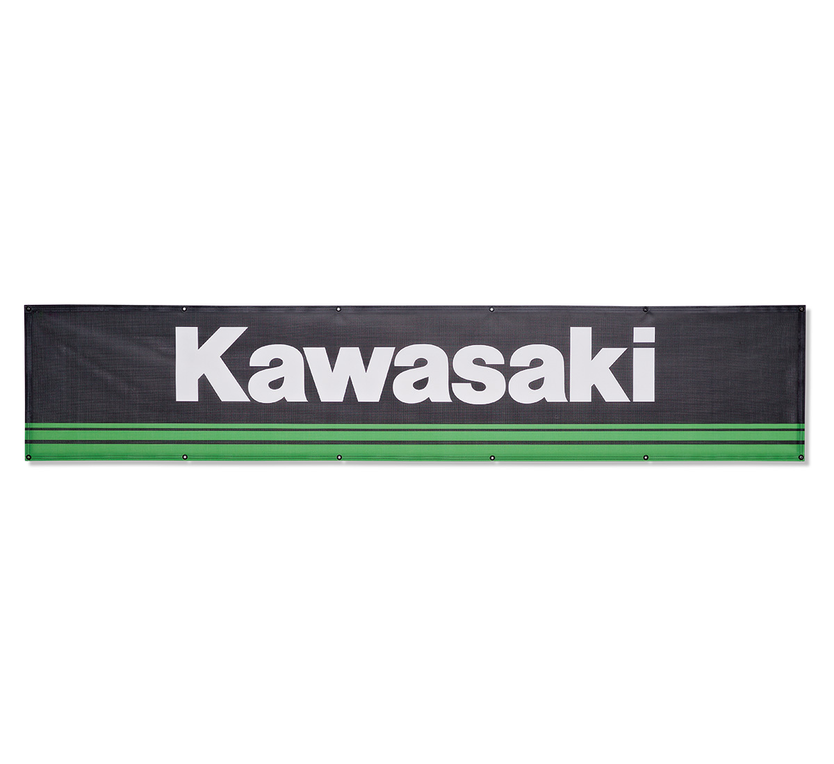 20' Kawasaki 3 Green Lines Mesh Banner