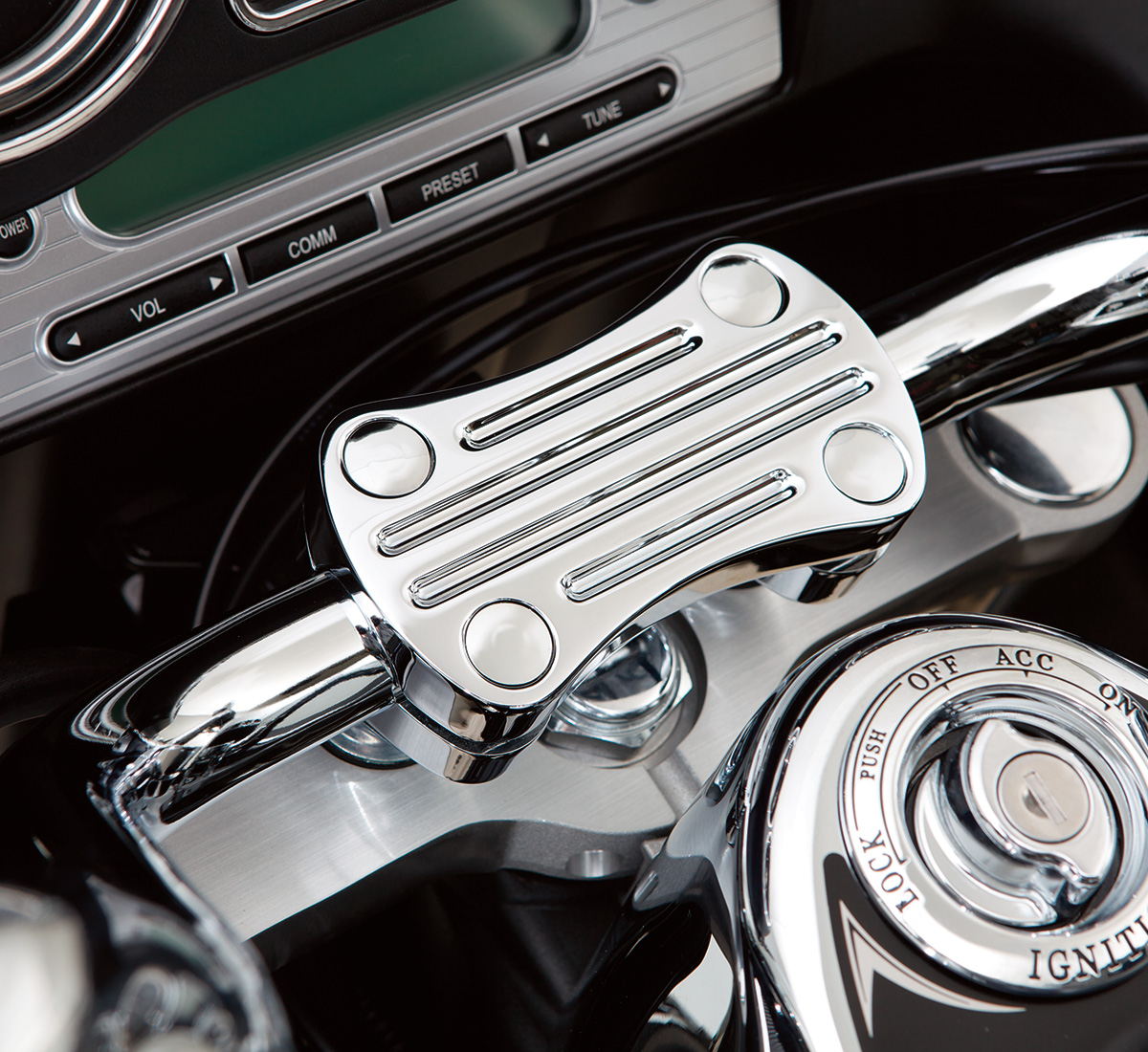 Billet Handlebar Clamp, Chrome