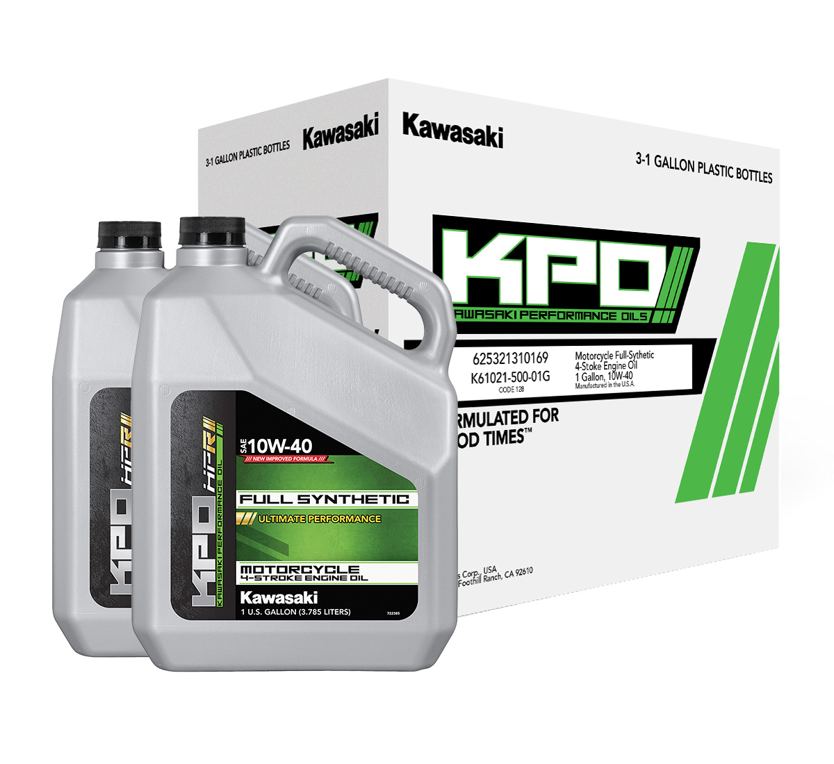 KPO Full Synthetic 4-Stroke Oil, Gallon, 10W-40