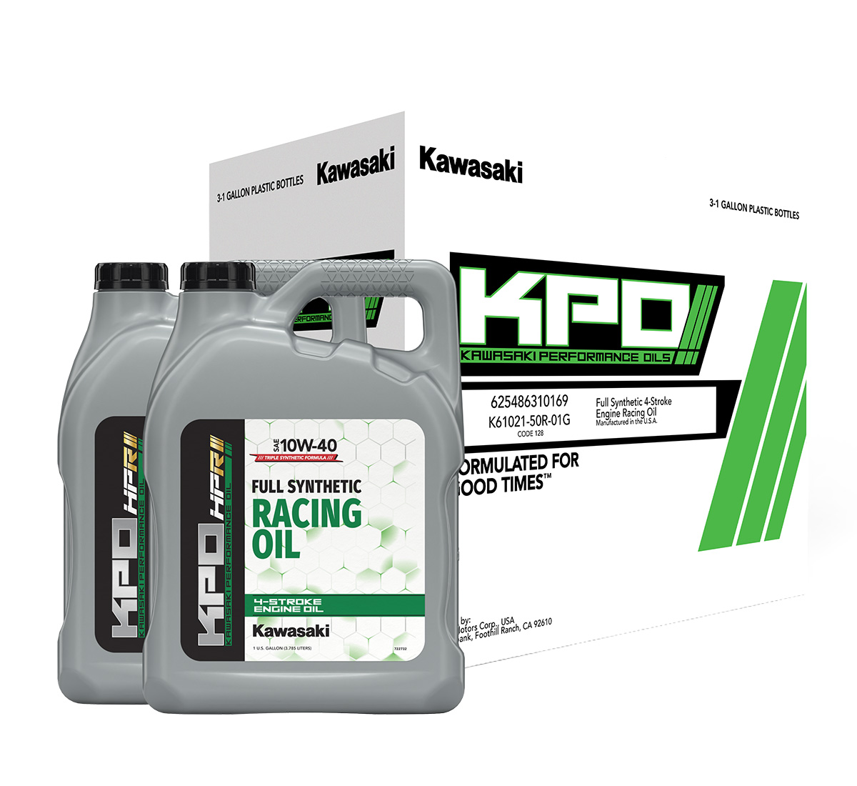 KPO Full Synthetic 4-Stroke Engine Racing Oil, Gallon, 10W-40