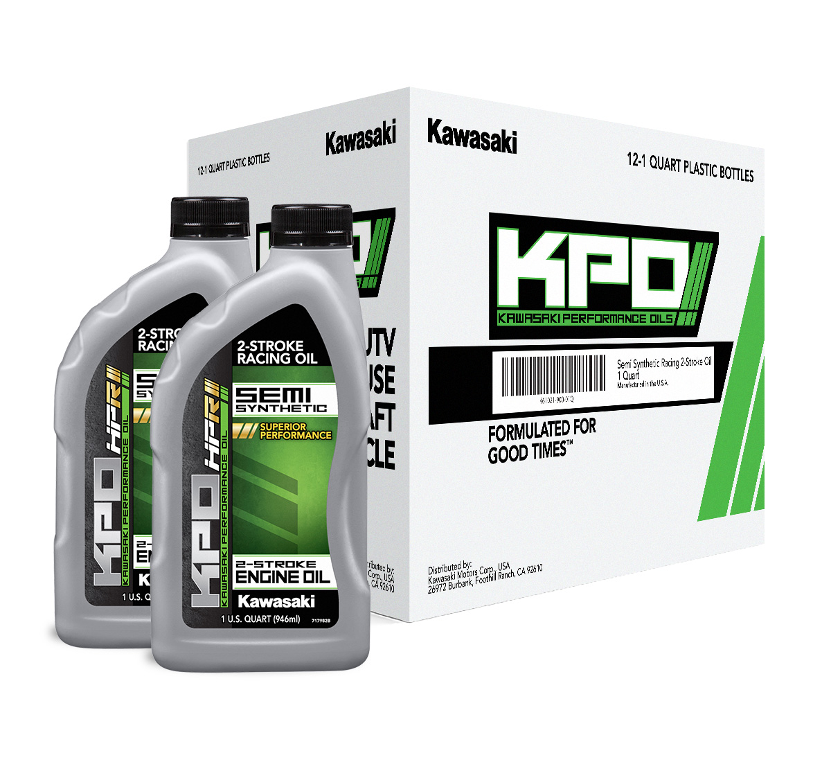 KPO Semi-Synthetic 2-Stroke Racing Oil, Quart
