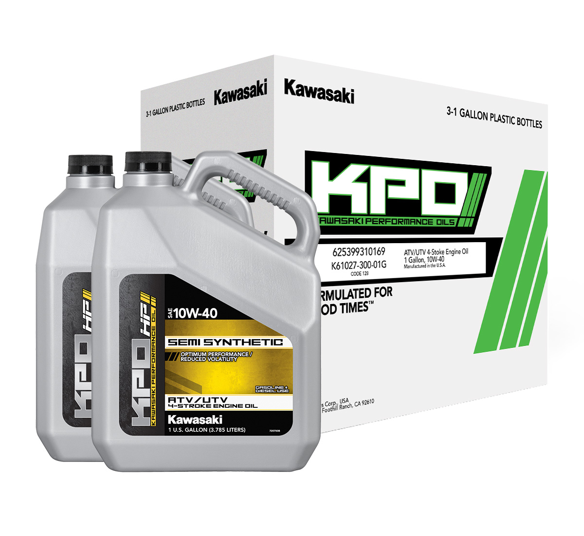 KPO UTV & ATV Semi-Synthetic 4-Stroke Engine Oil, Gallon, 10W-40
