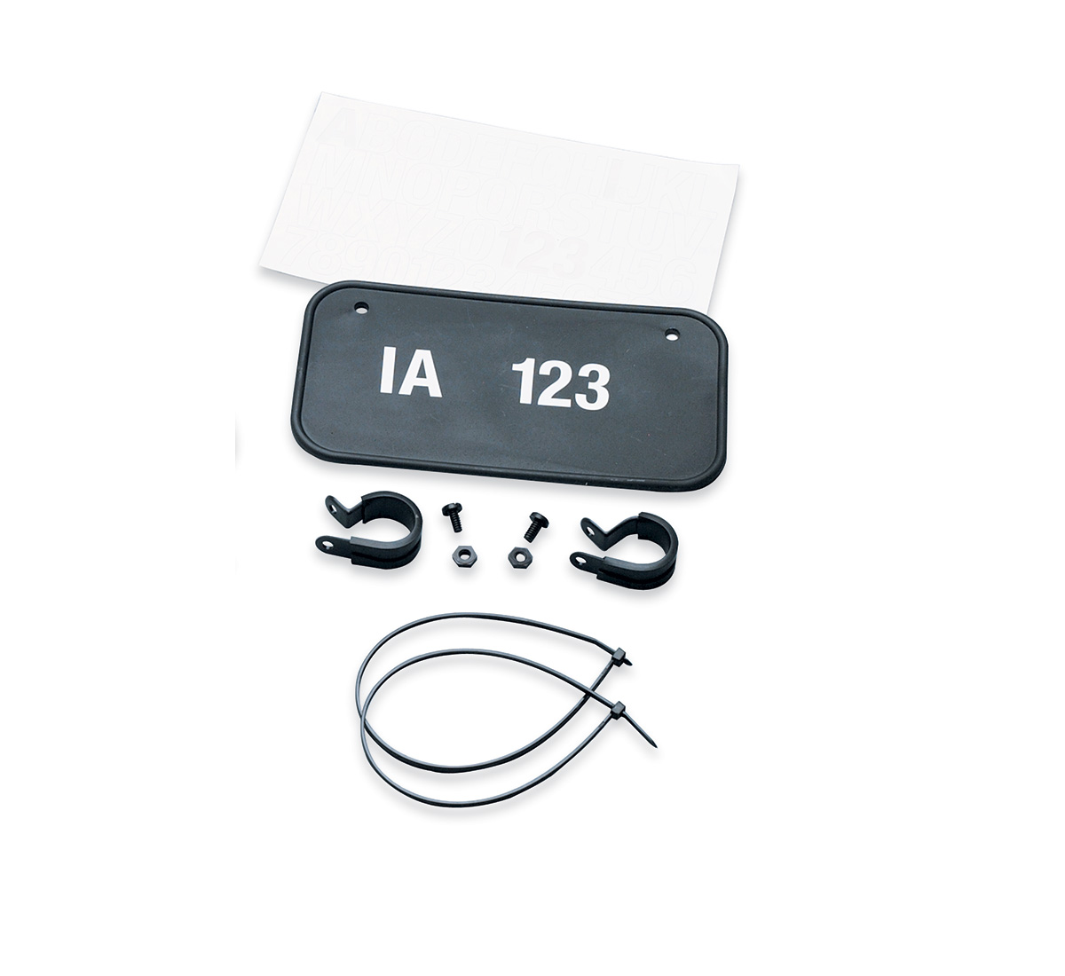 License Plate, 7.5" x 4", Plastic