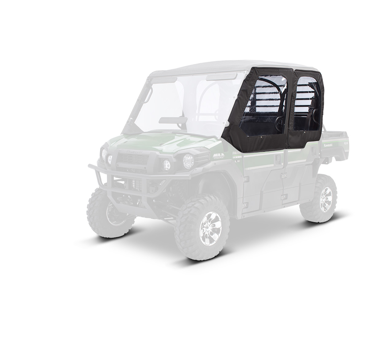 Soft Cab Enclosure, Soft Door Set, Black
