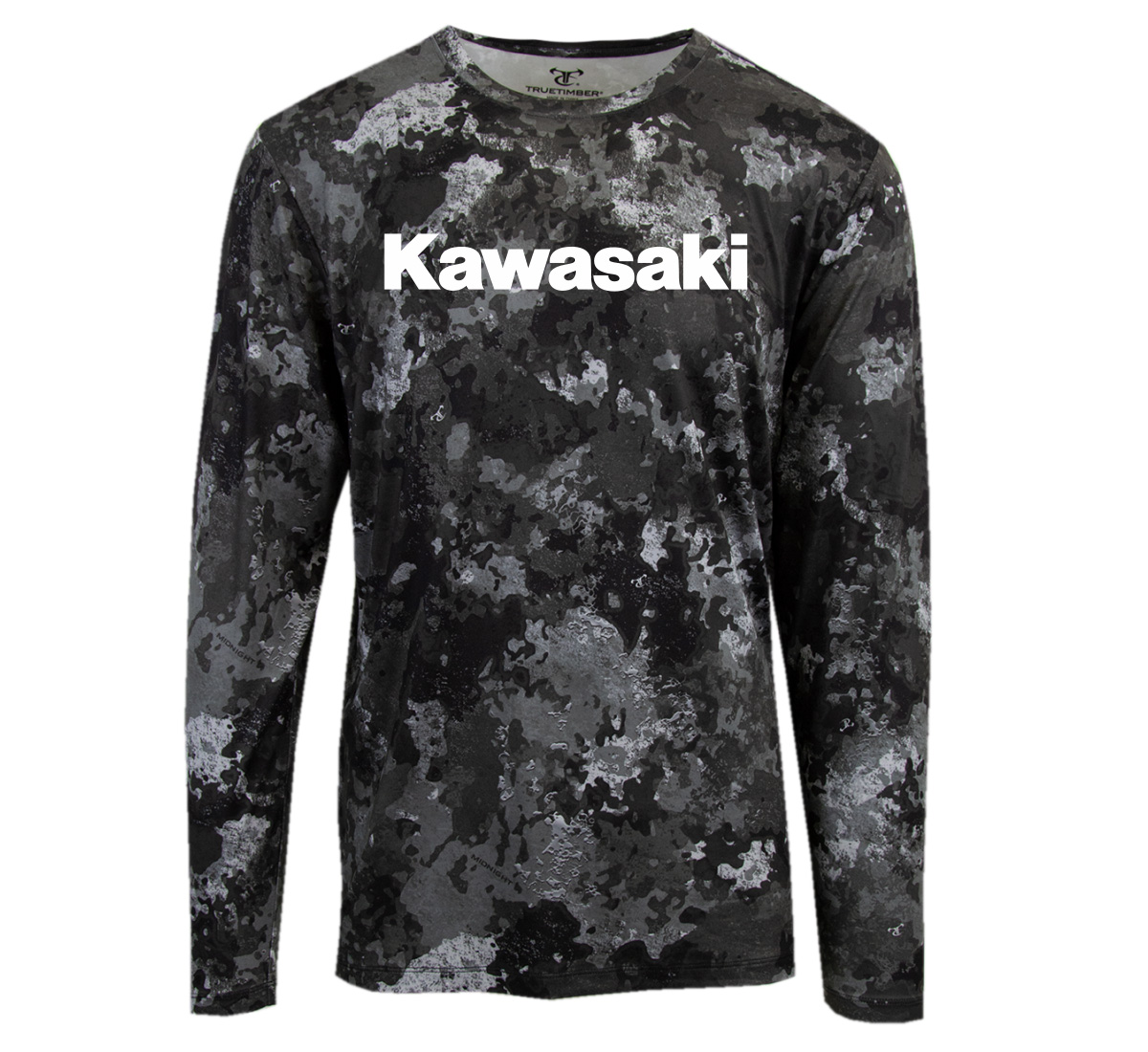 Kawasaki Midnight Long Sleeve Camo T-Shirt