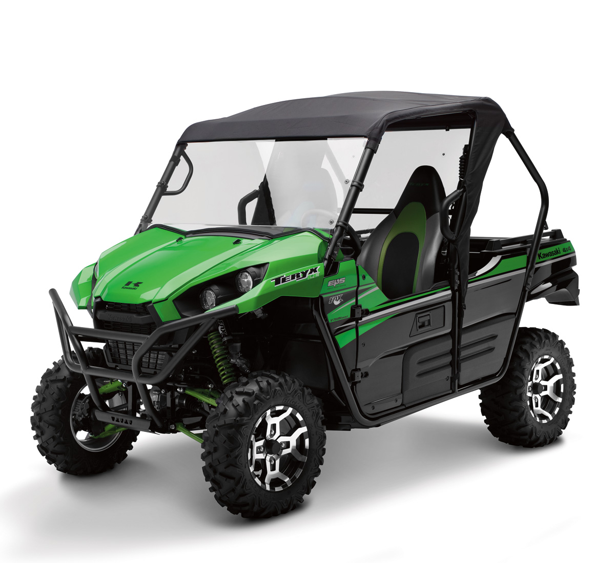 Soft Cab Enclosure, Roof and Back, Black
